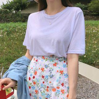 Soft-touch Plain Basic T-shirt