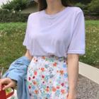 Soft-touch Plain Basic T-shirt