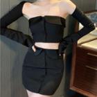 Strapless Top / Shrug / Pencil Skirt