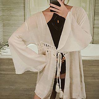 Wide-sleeve Beach Cover-up