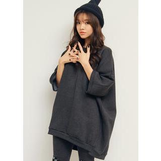 3/4-sleeve Oversized Top