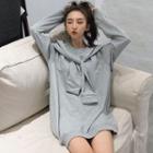 Long Pullover With Shawl