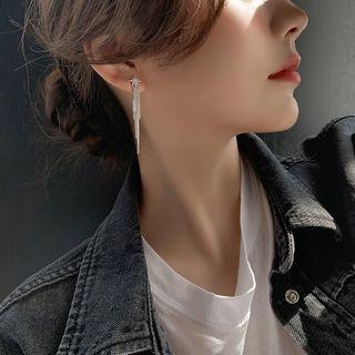 Star Fringe Drop Earring