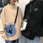 Couple Matching Embroidered Corduroy Pullover
