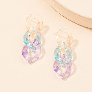 Chain Drop Earring E1126 - 1 Pair - Drop Earring - One Size