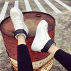 Lettering High Top Sneakers