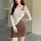 Square-neck Off-shoulder Top