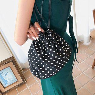 Drawcord Fabric Bucket Bag