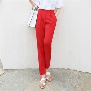 Semi High-waist Dress Pants