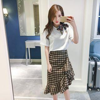 Set: Mermaid Skirt + Short-sleeve T-shirt