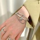 925 Sterling Silver Smiley Bangle
