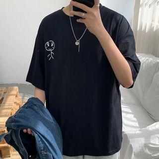 Cartoon Pattern Print T-shirt