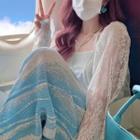 Lace Light Jacket / Camisole Top / Wide Leg Pants