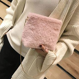 Furry Square Crossbody Bag