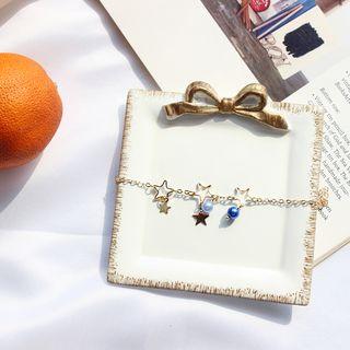 Star & Beaded Bracelet As Shown In Figure - One Size