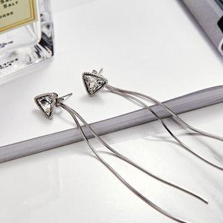 Crystal Line Earrings