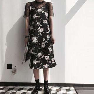 See-through Top / Flower Tank Dress