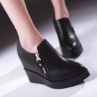 Wedged Ankle Boots