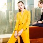 Set: Double-button Blazer + Dress Pants