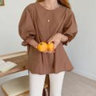 Frill-trim A-line Blouse
