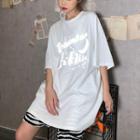 Short-sleeve Reflective Print Loose-fit T-shirt