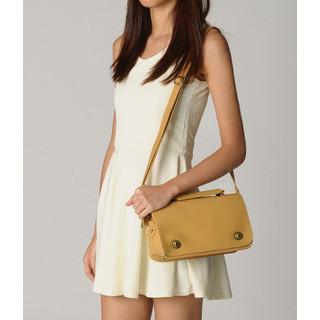 Studded Shoulder Bag Yellow - One Size