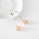 Wirework Faux Pearl Dangle Earring As Shown In Figure - One Size