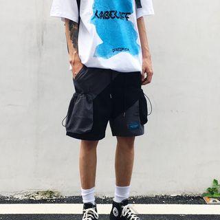 Pocket-detail Color-block Shorts