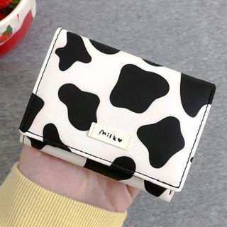 Cow Print Short Wallet Cow Print - Black & White - One Size