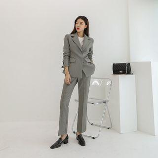 Office Look Houndstooth Blazer