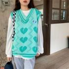 Heart Embroidered Vest