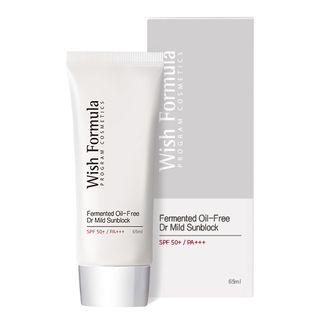 Wish Formula - Fermented Oil Free Dr Mild Sun Block Spf50+ Pa+++ 65ml 65ml