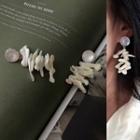 Coral Reef Drop Earring 1 Pair - White - One Size