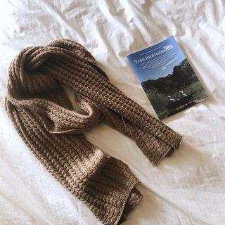 Plain Scarf Khaki - One Size