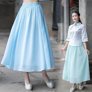 Family Matching Midi A-line Skirt