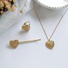 Heart Pendant Necklace / Heart Ring / Heart Hair Clip
