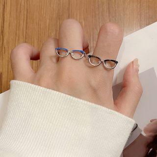 Miniature Eyeglasses Alloy Ring