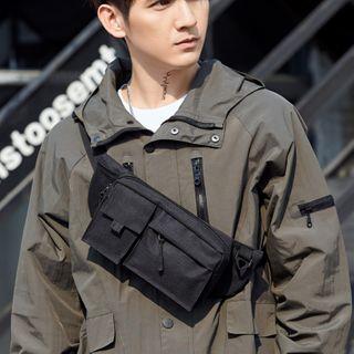 Multi-compartment Belt Bag Black - One Size