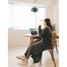 Plus Size Knit Long Polo Dress