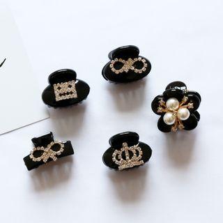 Faux Pearl Rhinestone Hair Clamp (various Designs)