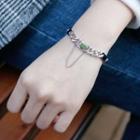 925 Sterling Silver Polished Chain Bracelet Short - One Size