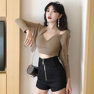 Camisole Top / Light Jacket / Shorts / Set