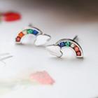 925 Silver Rainbow Earring One Size - One Size
