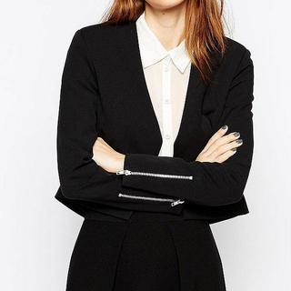 Zip-detail Blazer