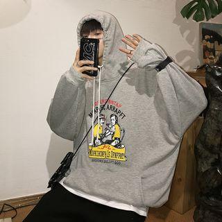 Loose-fit Cartoon-print Hoodie