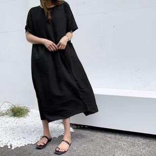 High-waist Boxy Long Dress