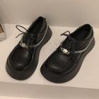 Platform Chained Lace-up Shoes