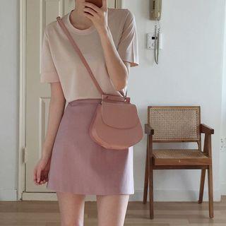 Short-sleeve Cropped T-shirt / Skort