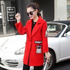 Appliqu  One-button Coat