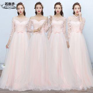Floral Appliqu  Evening Gown (4 Designs)